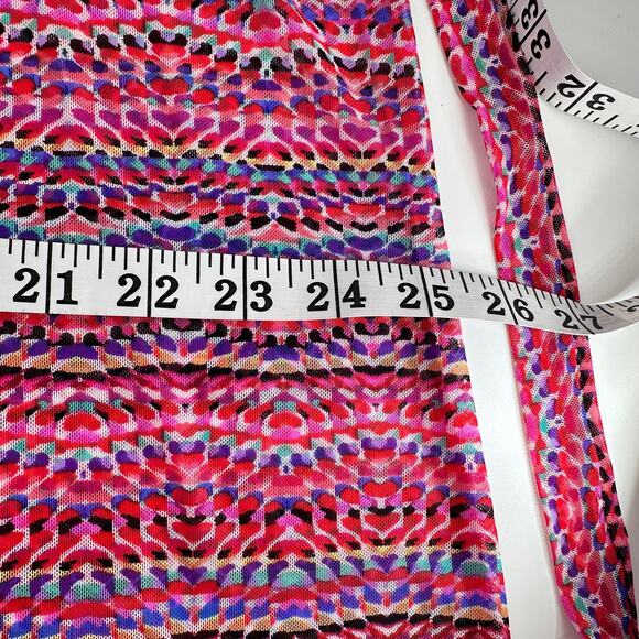 Profile by Gottex Multicolor Mesh Swim Cover-Up XL Festival Y2K Beachwear - Picture 6 of 6